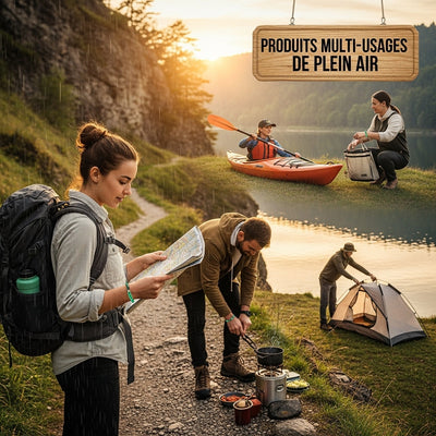 Collection de produits multi-usages pour le plein air