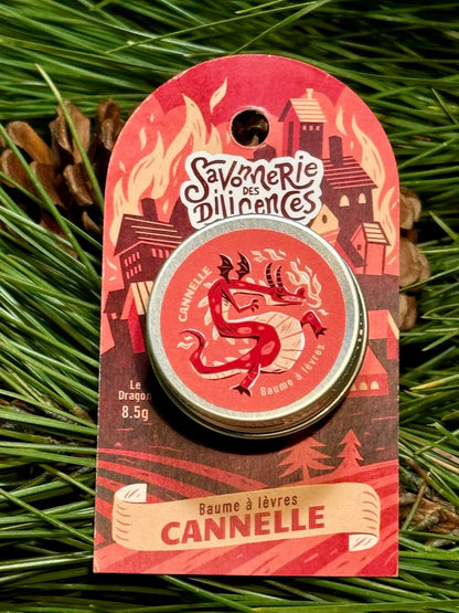 Baume à lèvres naturel "Le Dragon", parfum cannelle.
