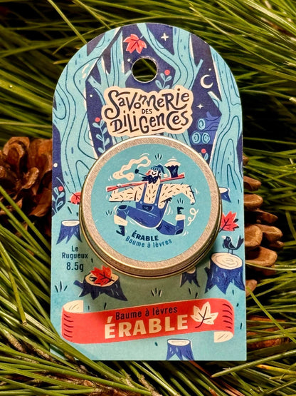 Baume à lèvres naturel "Le Rugueux", parfum érable du Québec.
