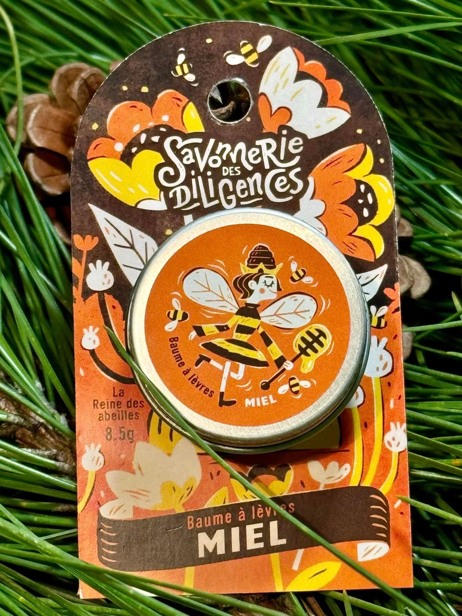 Baume à lèvres naturel "La Reine des abeilles", au miel.