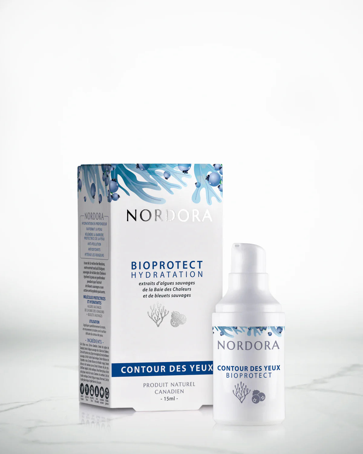 Soin contour des yeux hydratant BioProtect de la marque canadienne Nordora