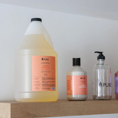Ensemble des essentiels de cuisine éco-responsables de la marque PURE, fabriqués au Québec - Idée cadeau