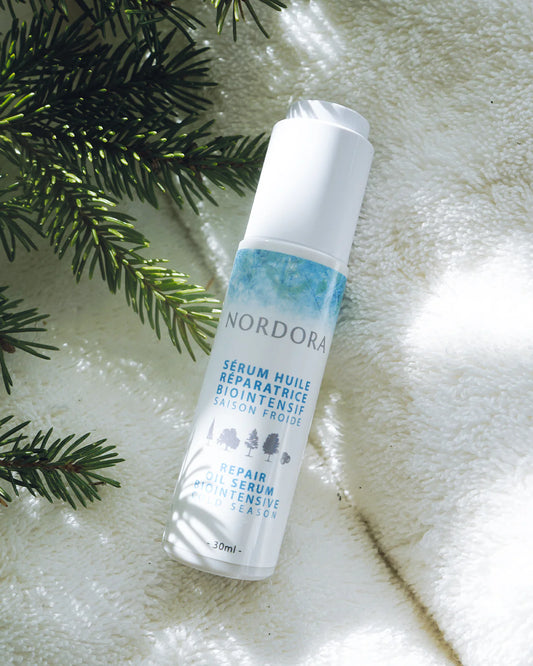 Sérum huile réparateur BioIntensif pour l'hiver de la marque canadienne Nordora