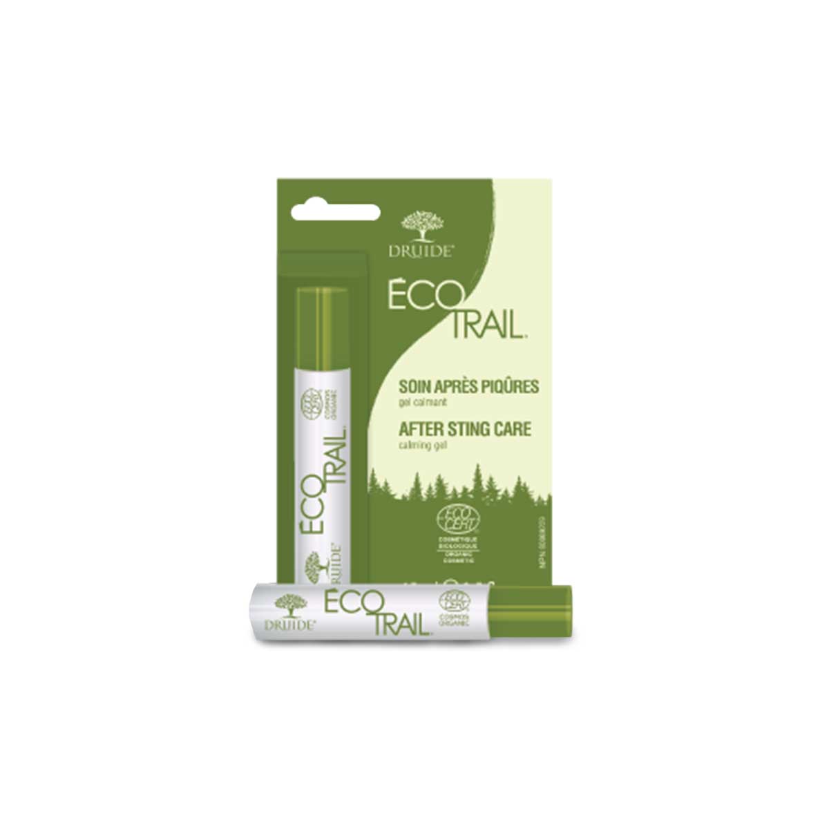 Soin après-piqûres en gel calmant de la gamme EcoTrail de Druide.